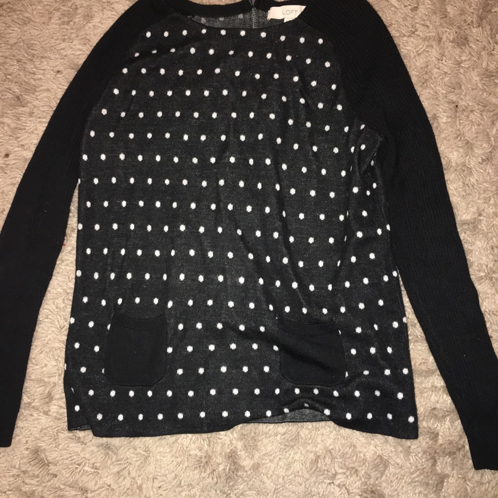 LOFT polkadot sweater